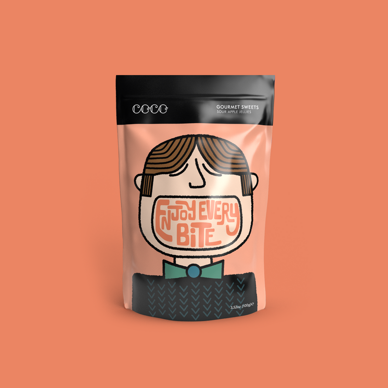 Sour Apple Sweets // 100G