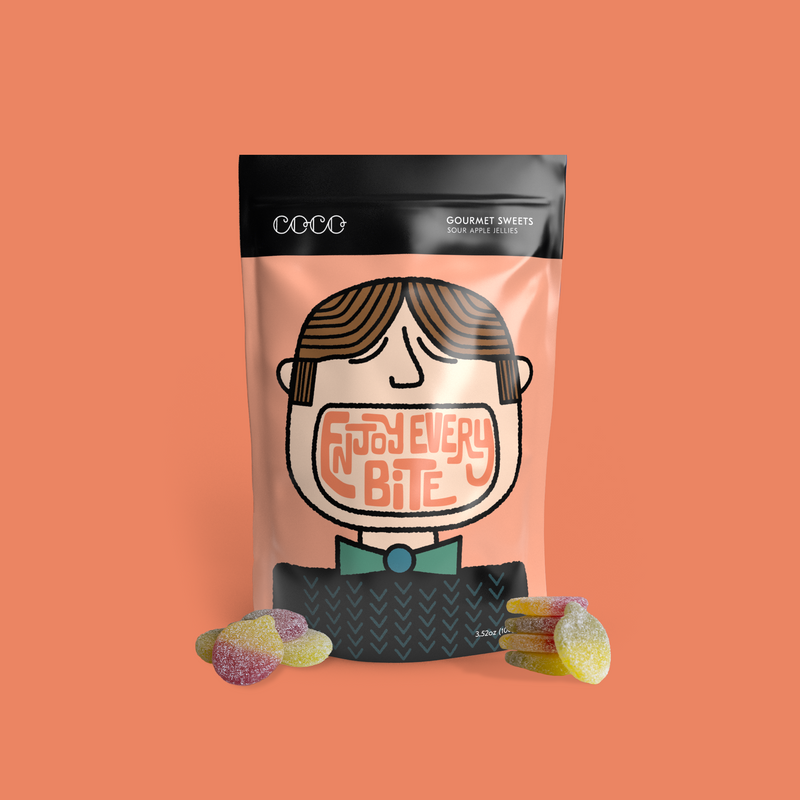 Sour Apple Sweets // 100G
