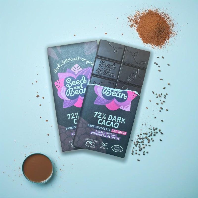 Extra Dark Chocolate 75g Bar (72% Cocoa)