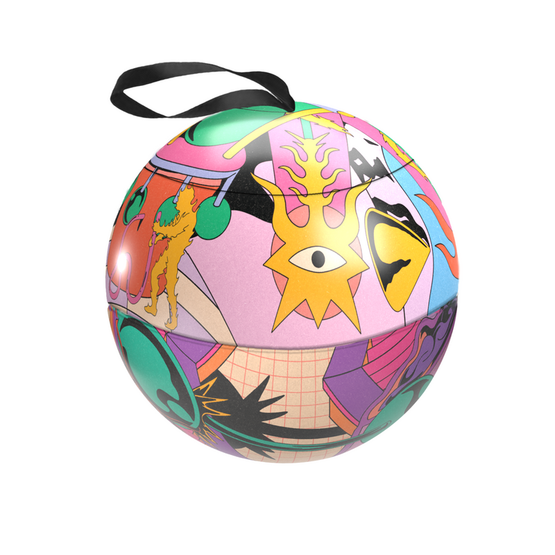 Raspberry Truffles Bauble Tin // 100g