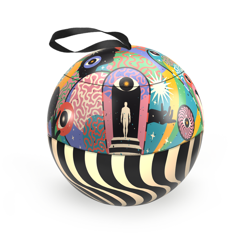 Raspberry Truffles Bauble Tin // 100G