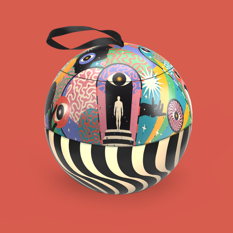 Raspberry Truffles Bauble Tin // 100G