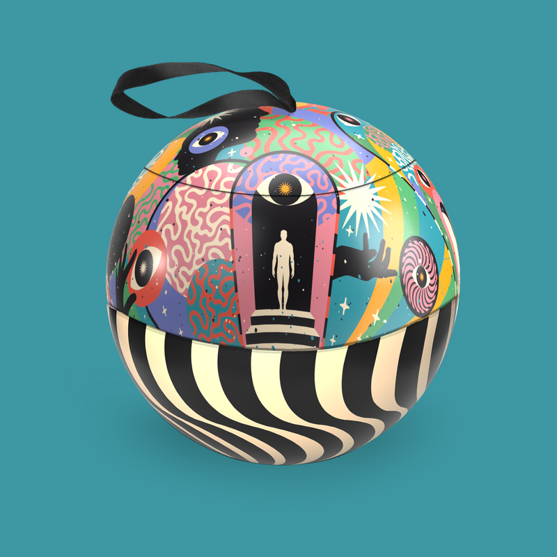 Raspberry Truffles Bauble Tin // 100G