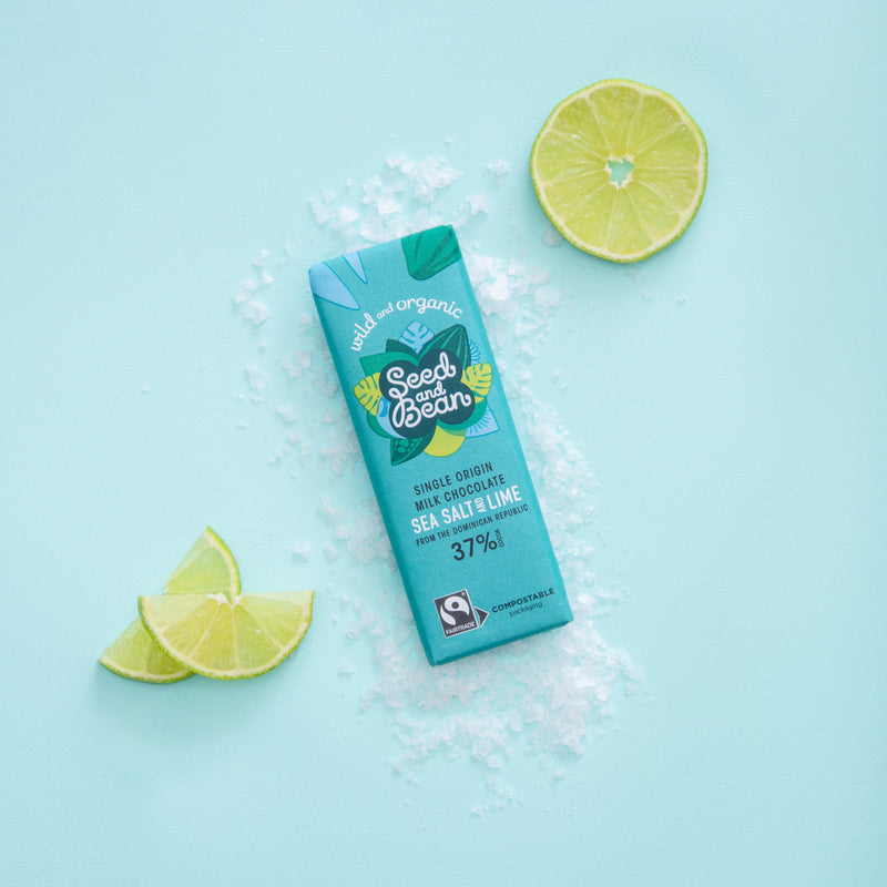 Cornish Sea Salt & Lime Mini Bar 25g (37% Cocoa)