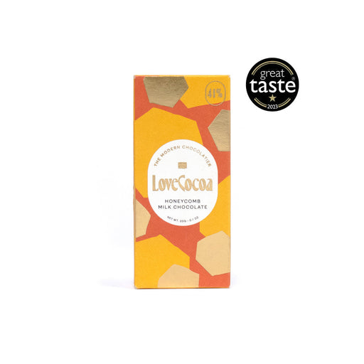 Mini Honeycomb 41% Milk Chocolate Bar Love Cocoa