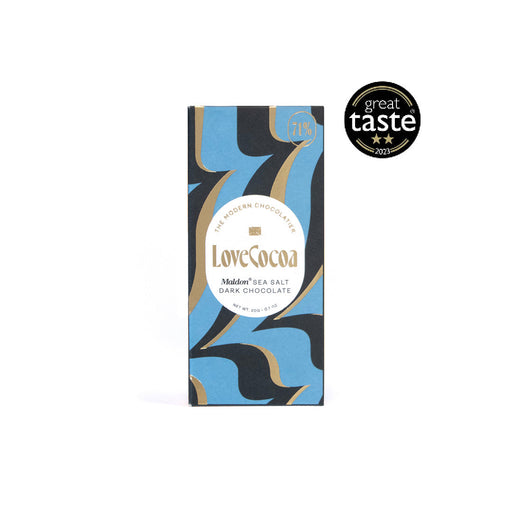 Mini Maldon Sea Salt 70% Dark Chocolate Bars (20 x 20g Bars) Love Cocoa
