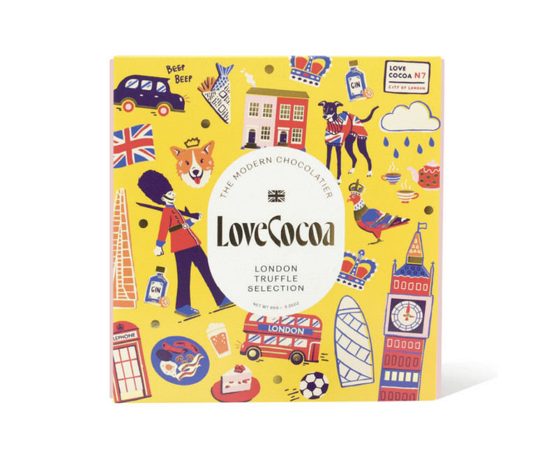 Love Cocoa Truffle Box Union Jack 95g Love Cocoa